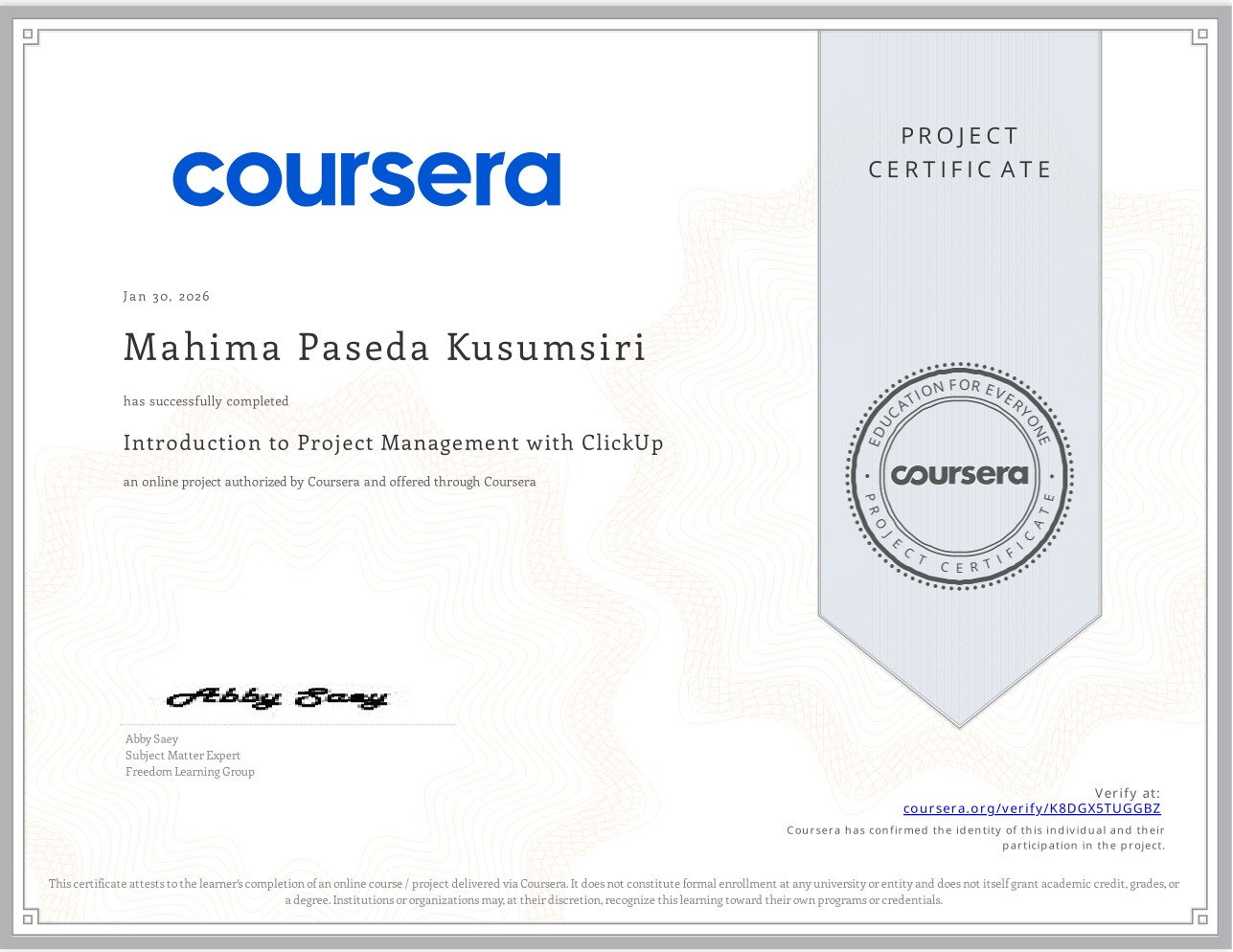 Introduction to Project Management with ClickUp